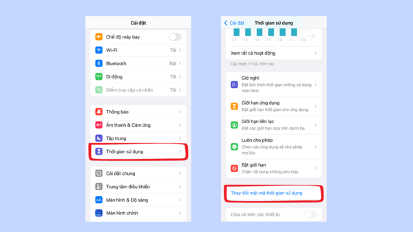 Trong lần cài đặt đầu tiên sẽ xuất hiện mục “Sử dụng mật mã thời gian sử dụng”